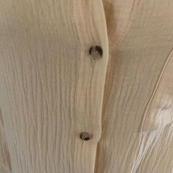 Sucolan Long Sleeve Gauze Bottom Down Shirt Sz Small New - Picture 5 of 6